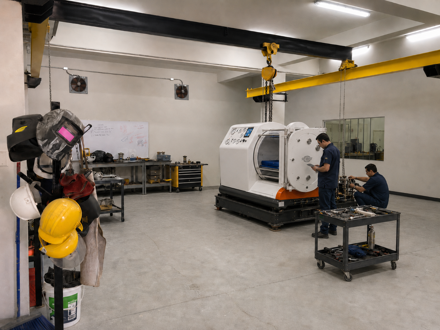 Fábrica de cámaras hiperbáricas OHB en Lima